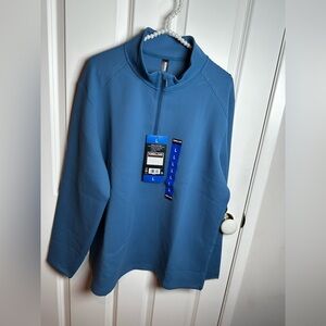 Kirkland Signature Men's Zip Up Sweater in Blue